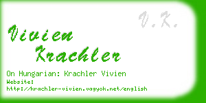 vivien krachler business card